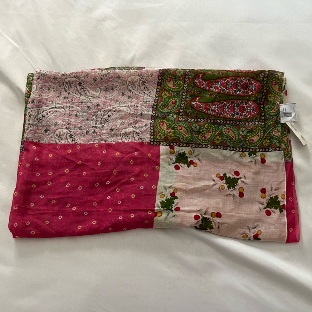 Dior Multicolor Patchwork Scarf - image 1